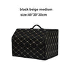 Folding PU Leather Car Trunk Organizer