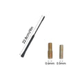 Compact Black Car Radio Antenna with Adapter Screws