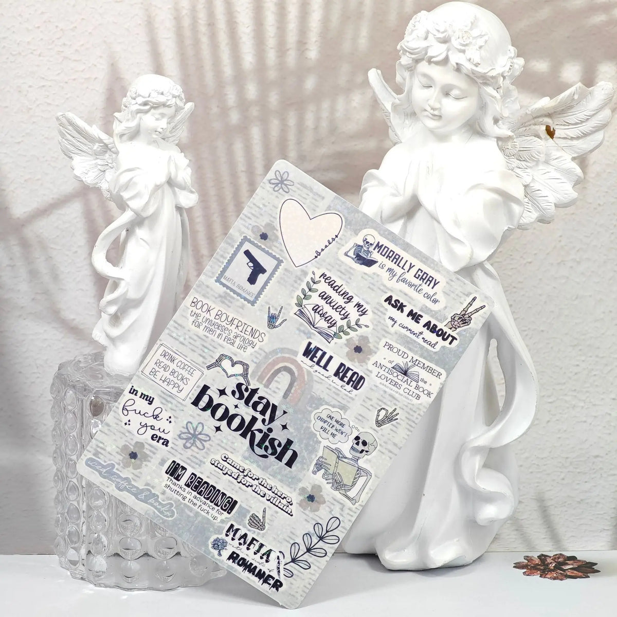 Cartoon Bow Design Insert Cards for Transparent Tablet Cases