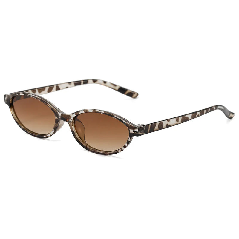 Retro Oval Sunglasses with UV400 Protection