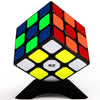 A professional magnetic puzzle cube with a vibrant color gradient of red, orange, and green.
