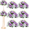 Set of 6 Silk Rose Flower Balls for Wedding & Event Decor