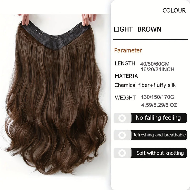 Synthetic Long Wavy Clip-In Hair Extensions
