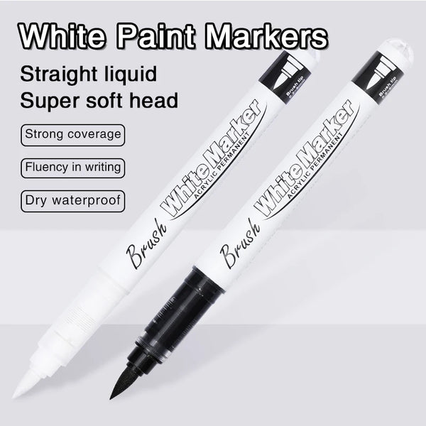 White Acrylic Paint Marker Pens