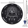 Wooden Divination Pendulum Board with Crystal Necklace