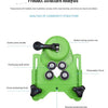 A green precision diamond hole saw kit showing various components like a suction press handle, positioning shaft wheel, and c