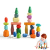 Wooden Rainbow Stacking Stones – Montessori Balancing Blocks for Kids
