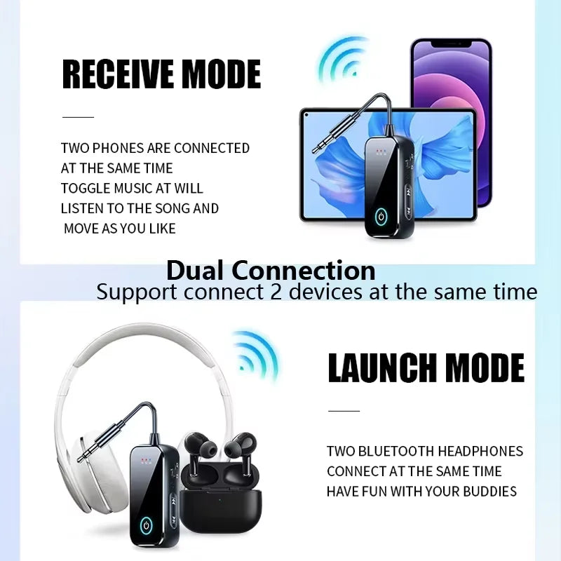2-in-1 Wireless Bluetooth Audio Adapter