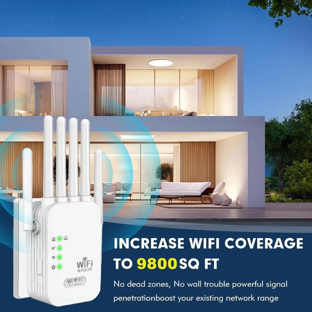 Amplificateur WiFi Extendeur Dual-Bande 6-en-1