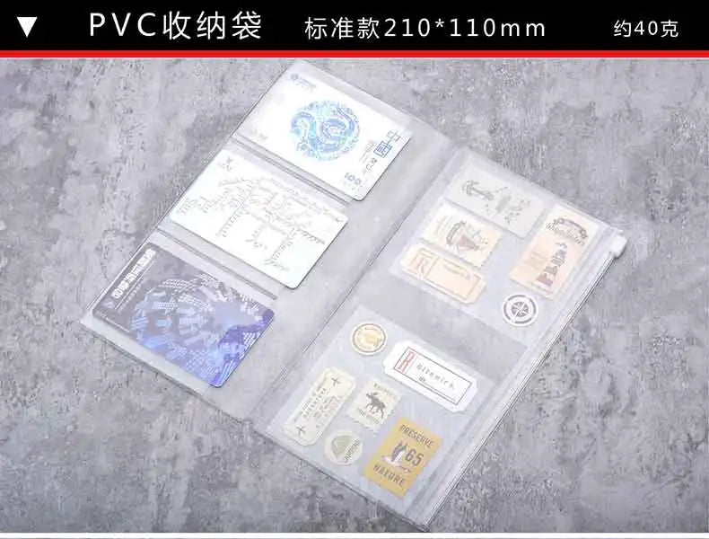 PVC Zipper Pouch for Traveler's Notebook