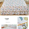 Floral Bed Skirt Set with Anti-Slip Mattress Cover
