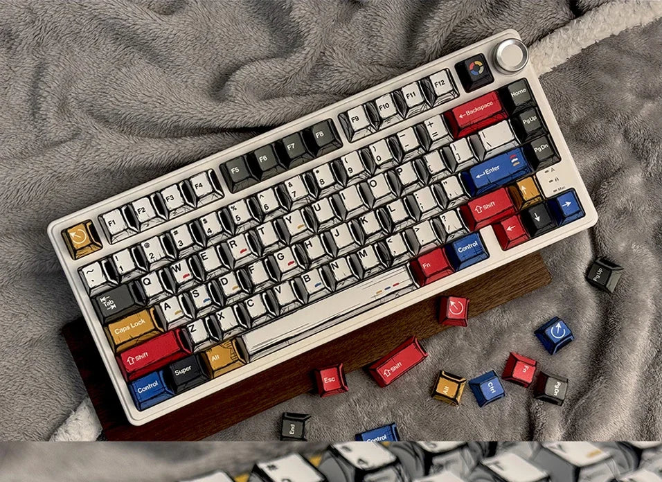 Comic Manga Keycaps Set – Cherry Profile PBT for Mechanical Keyboards