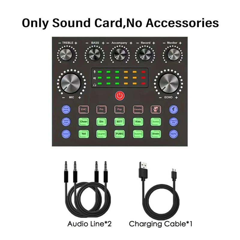 Podcast Recording Kit with Voice Changer & Mixer