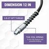 Grease Gun Coupler Kit with 90° Adapter and Needle Nozzles