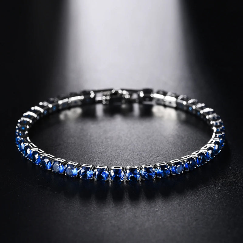 4mm Micro-Pavé Zircon Tennis Bracelet