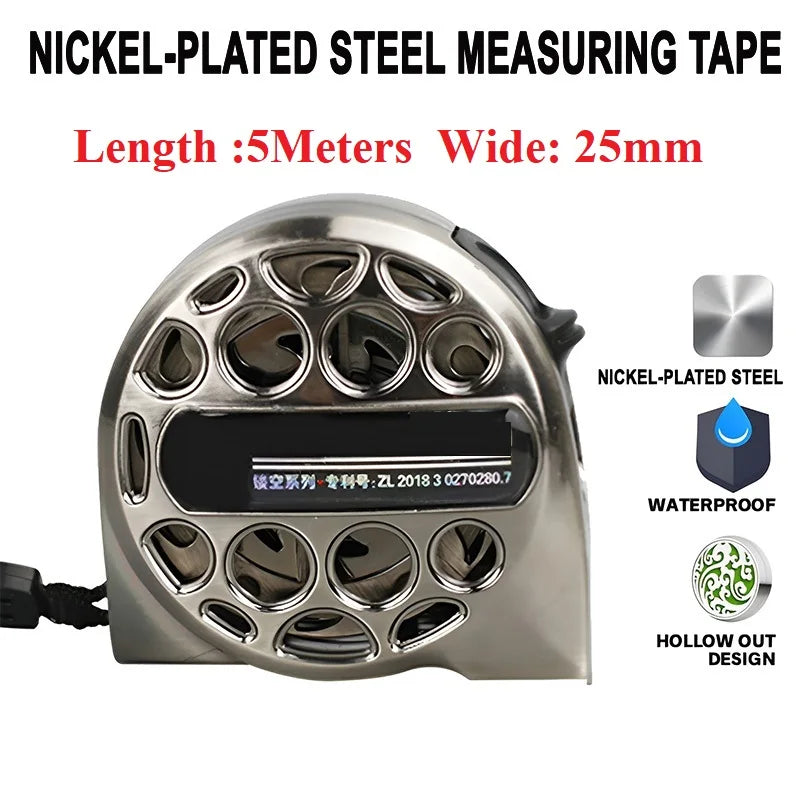 Stainless Steel Retractable Tape Measure with Anti-Corrosion Coating