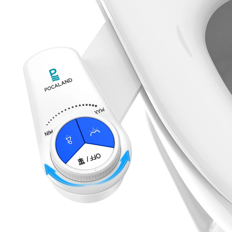 Non-Electric Bidet Attachment with Dual Nozzles