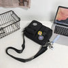 Urban Canvas Crossbody Bag with Zipper Pouch