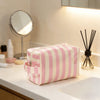 Striped Travel Toiletry Bag for Women