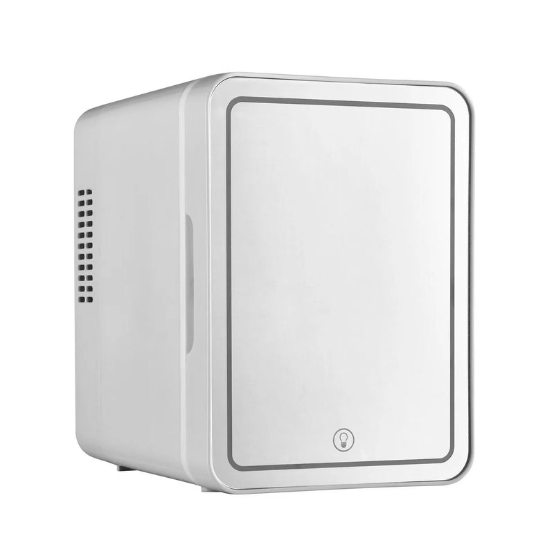 4L Mini Skincare Fridge with Dimmable LED Mirror