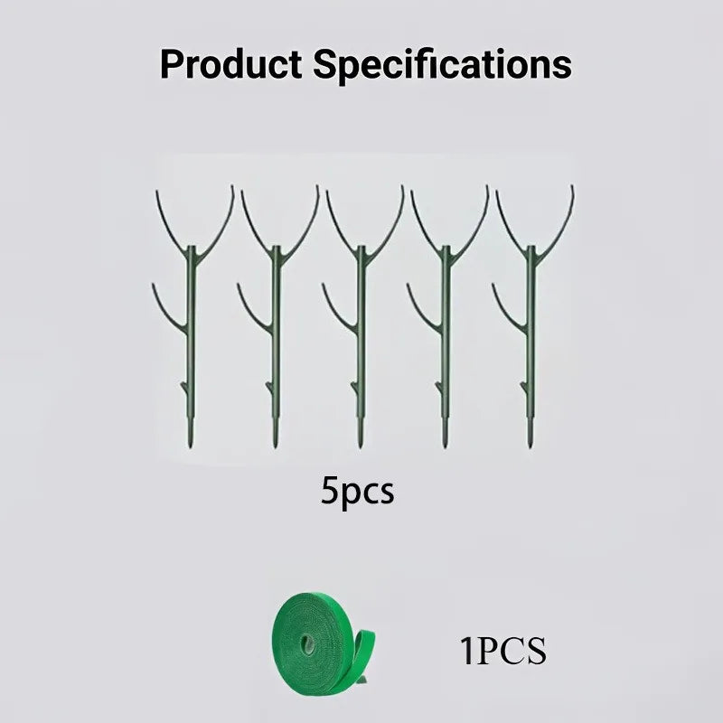 Stackable Monstera Plant Support Poles with Ties