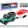 Mini Alloy RC Car with Trailer