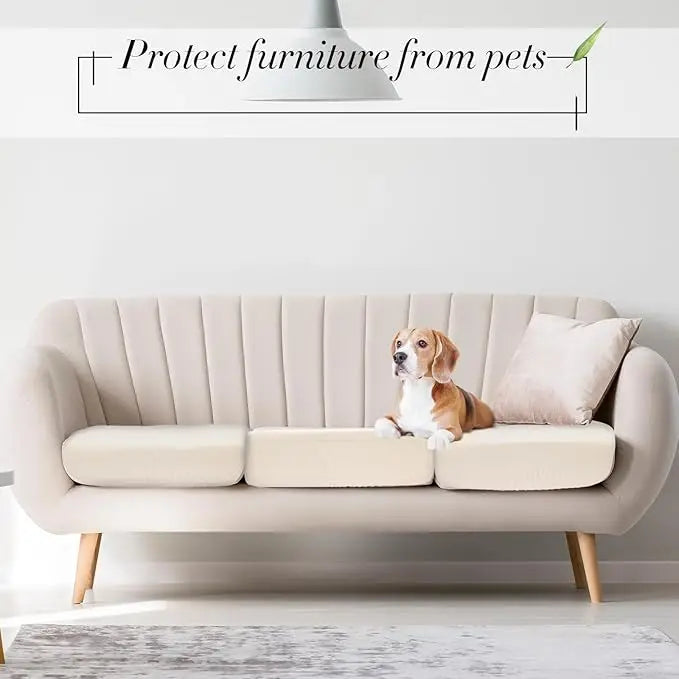 Elastic Sofa Seat Cushion Cover – Stretchable Slipcover Protector