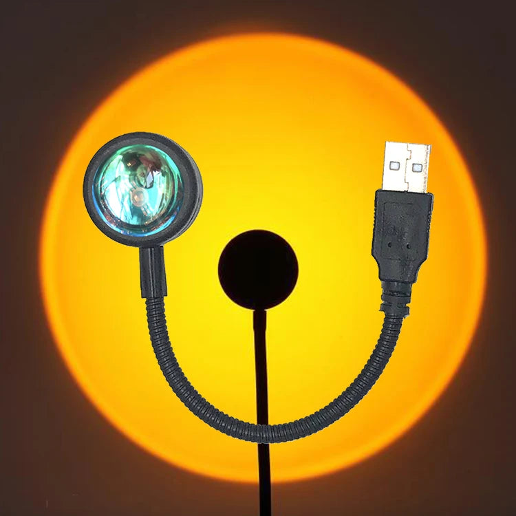 Lámpara de Proyección de Atardecer USB