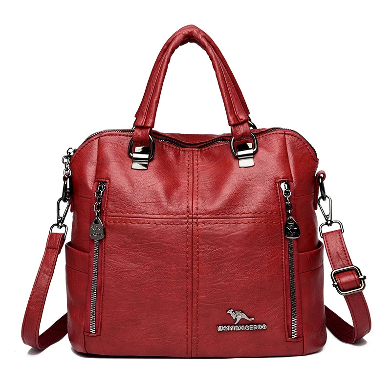 Vintage-Inspired Crossbody Bag with Roomy Interior