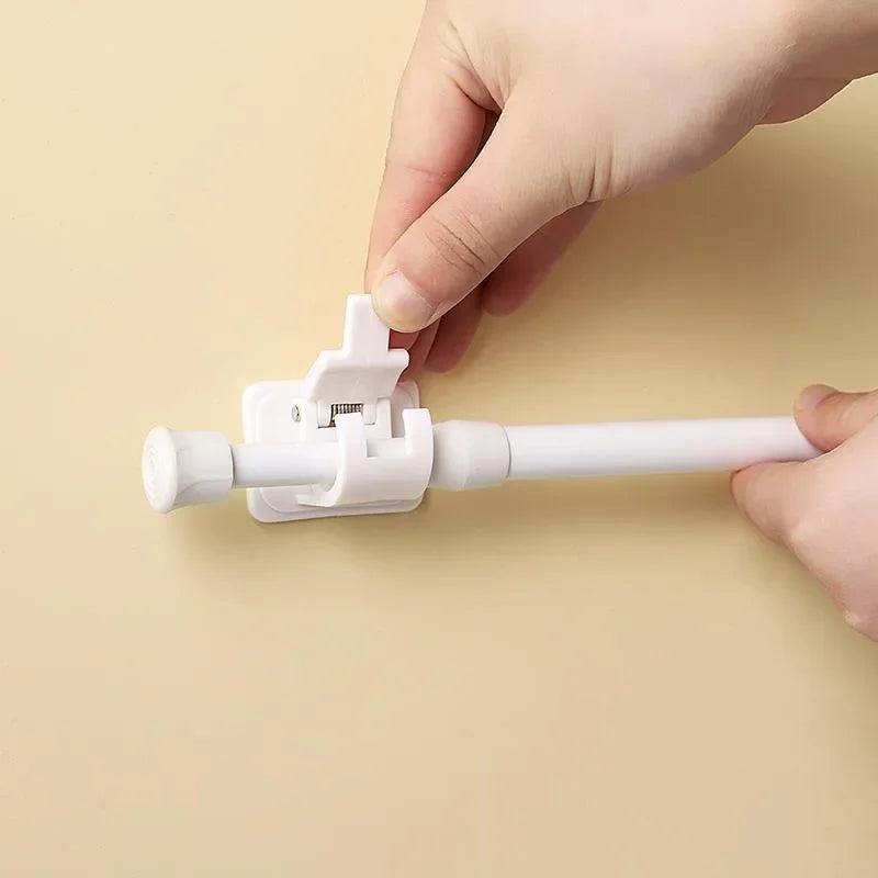 No-Drill Adhesive Curtain Rod Holders