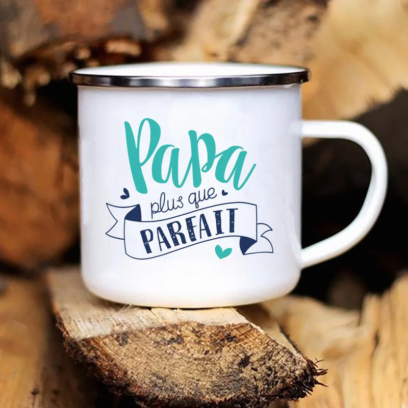 French-Style Enamel Camping Mug