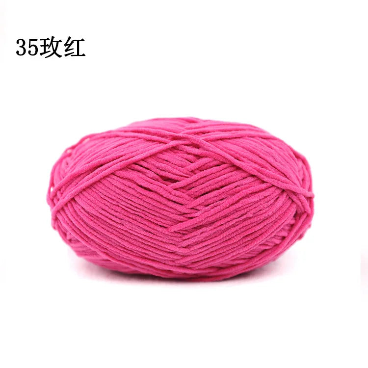 Matte Chenille Yarn for Crochet and Knitting