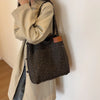 Vintage Leopard Print Canvas Tote Bag