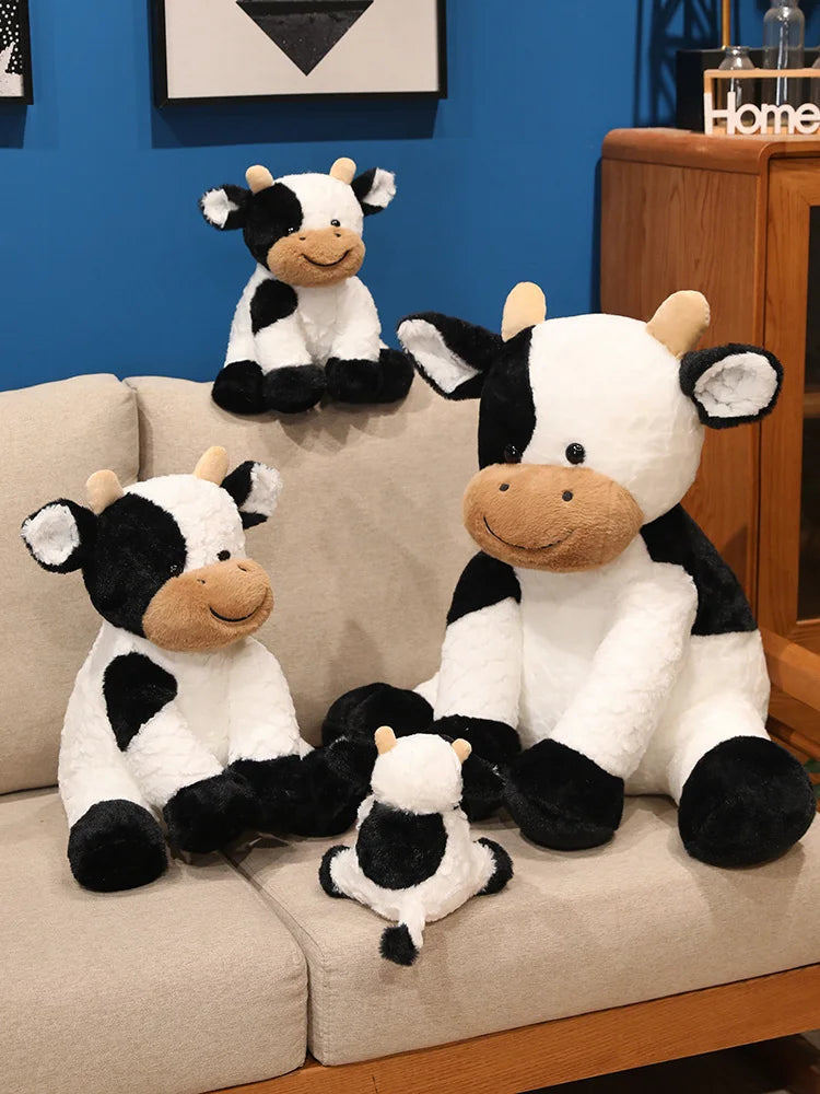 Huggable Plush Cow Toy – Super Soft Stuffed Animal for Kids & Adults