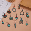 Boho Turquoise Geometric Drop Earrings