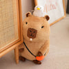 Cute Turtle Backpack Capybara Plush Toy Set
