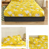 Non-Slip Fitted Sheet with Elastic Edges – Geometric Print, Soft Cotton Feel