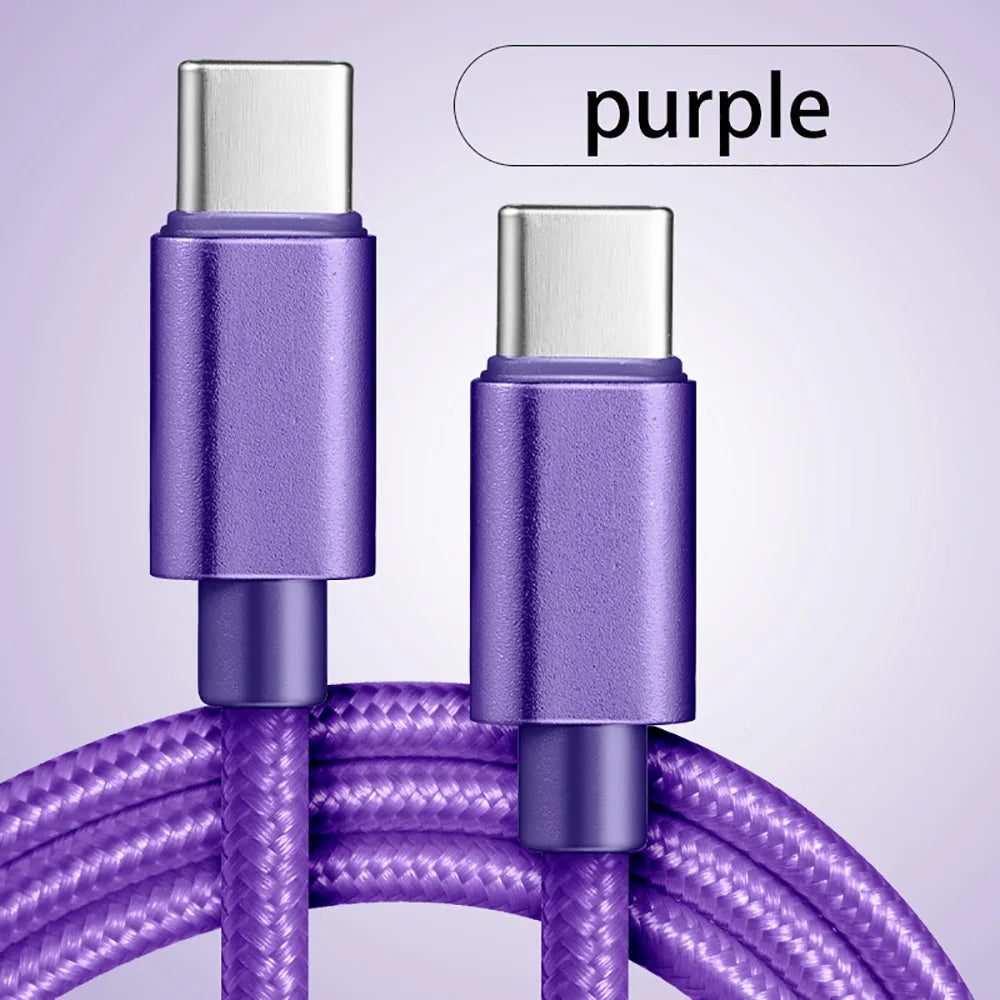 USB-C Fast Charging Cable with Nylon Braided Durability