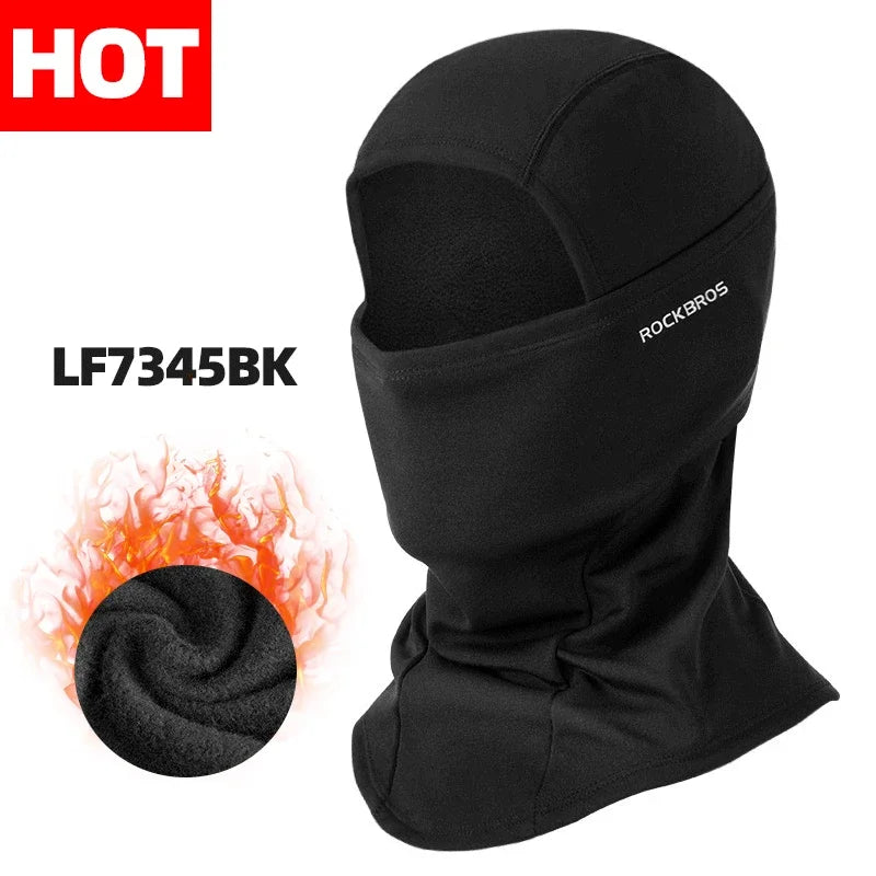 Black Rockbros LF7345BK windproof full face balaclava mask for outdoor sports
