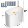 Slim 2-in-1 Bathroom Trash Can with Toilet Brush Holder