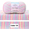 Combed Cotton Blend Gradient Yarn – 4-Ply, 50g Balls