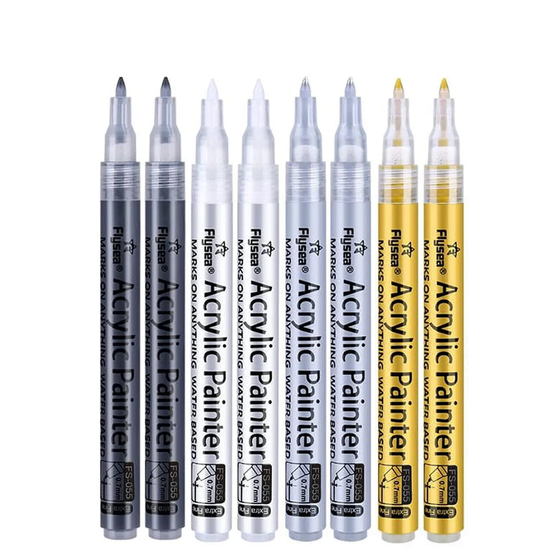 Extra Fine Point Acrylic Paint Markers