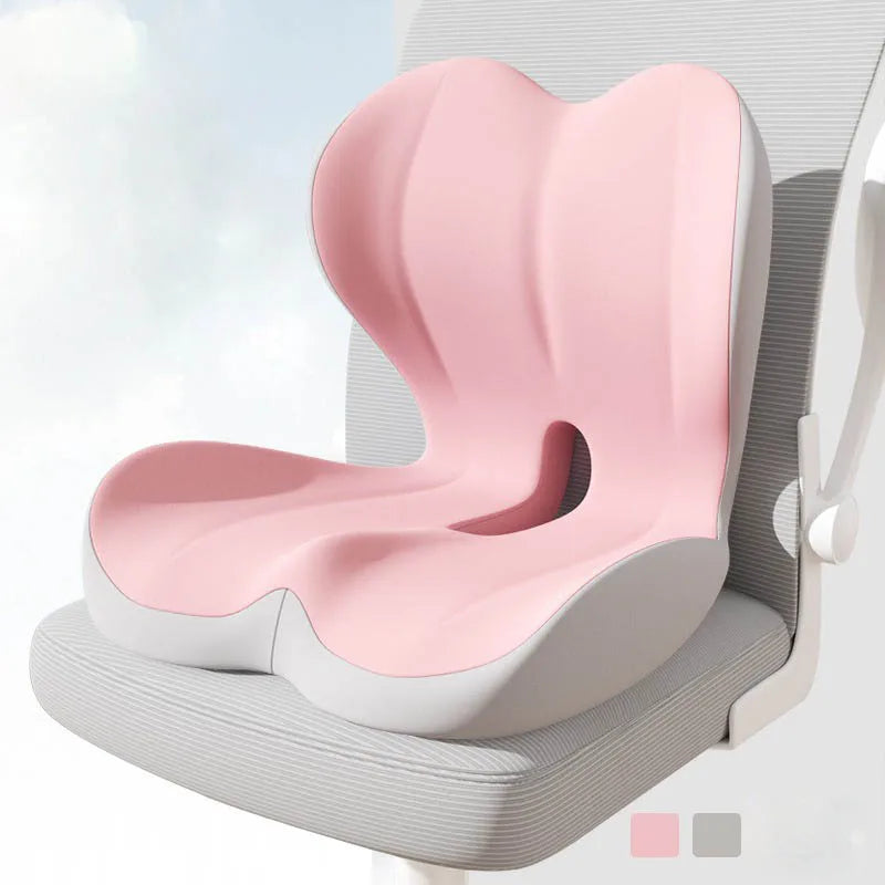 Ergonomic Car and Office Seat Cushion with Lumbar Support