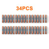 34 pieces of lever wire connectors for quick and secure electrical connections