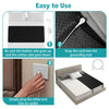 Instructions showing how to use a conductive grounding mattress pad by snapping the cord into the mat and plugging it into an