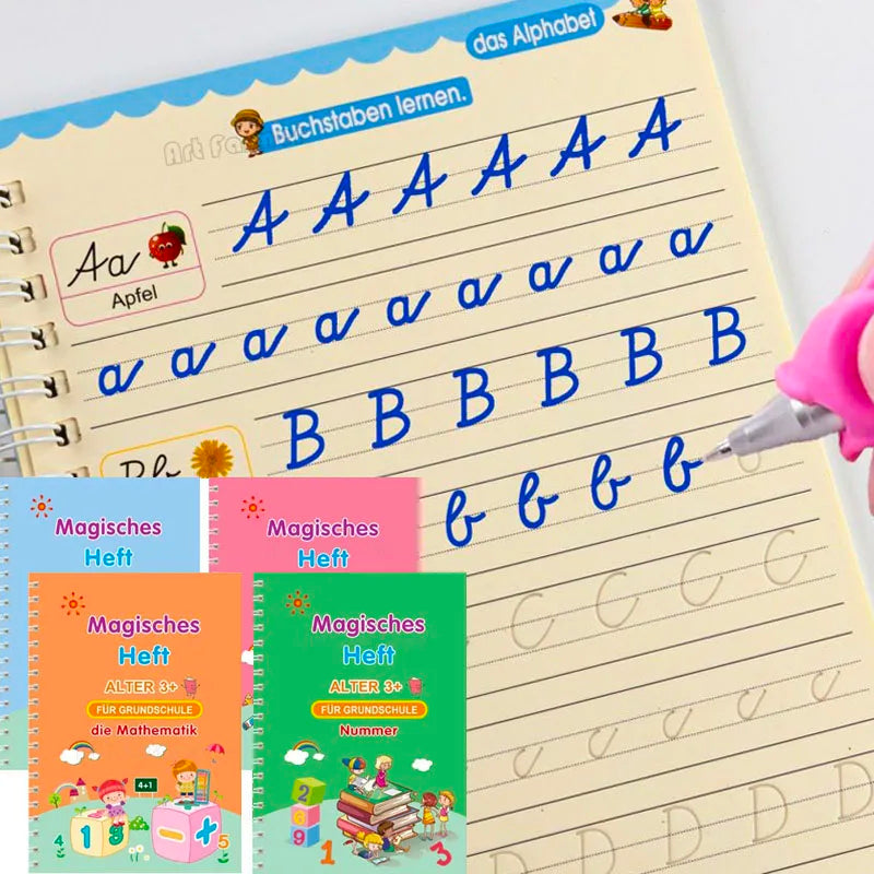 Cuaderno Reutilizable para Aprender Alemán para Niños