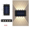 Solar-Powered LED Wall Light with Up/Down Illumination