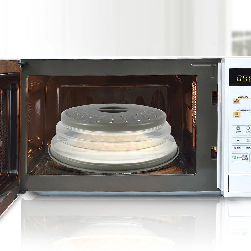 Collapsible Microwave Splatter Cover with Handle – 10.5-Inch (BPA-Free)
