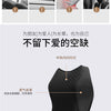 A black 3D memory foam headrest pillow designed for car seats, shown with features like airflow and dual-sided design.