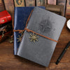 Vintage PU Leather Spiral Journal – Traveler's Notebook with Anchor Design